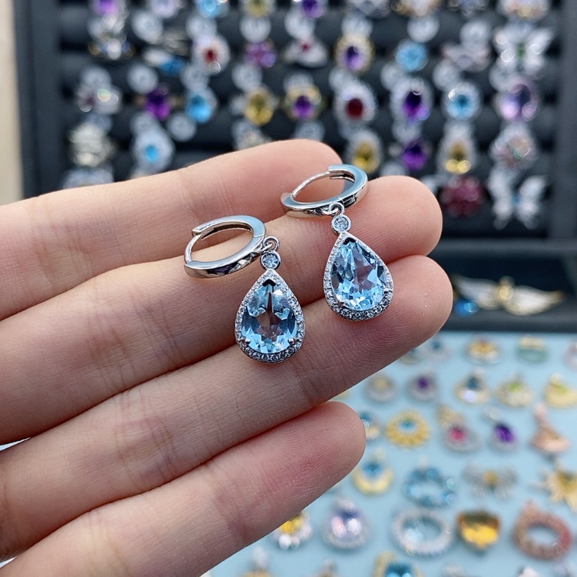 【闪购商品】水晶吊坠(不含链)银S925镶嵌不含证书