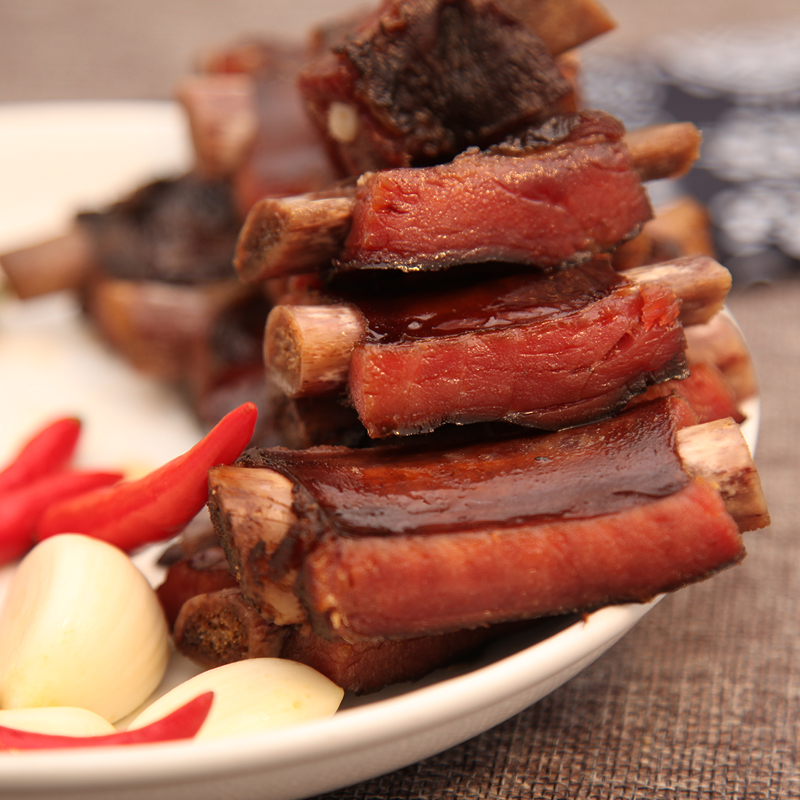 壹臣壹味正宗四川重庆奉节特产自家跑山猪烟熏腊味腊肉排骨3斤装