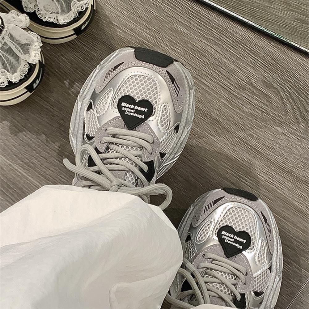 儿童网鞋2025春秋新款男童女孩鞋子网面透气秋季老爹鞋学生运动鞋