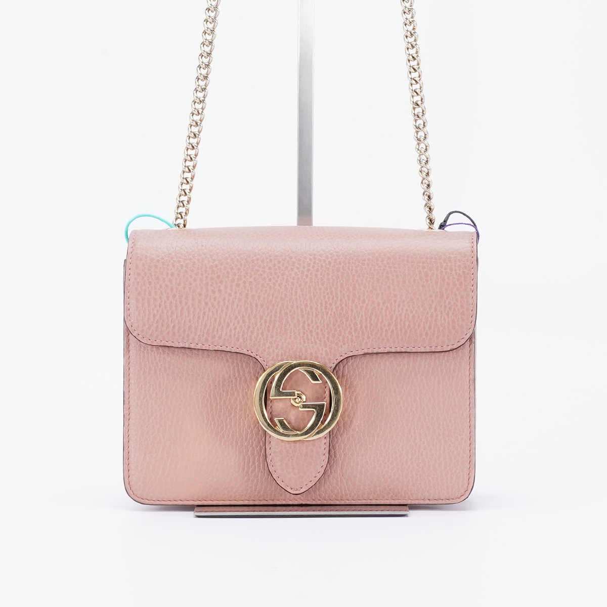 99新 GUCCI/古驰 风琴包小号粉色/BG22005640/98新