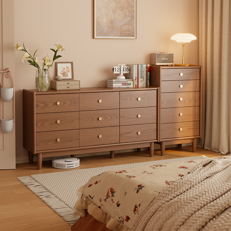 木屋记五斗柜家用卧室收纳柜储物柜斗柜现代轻奢柜子客厅靠墙家用