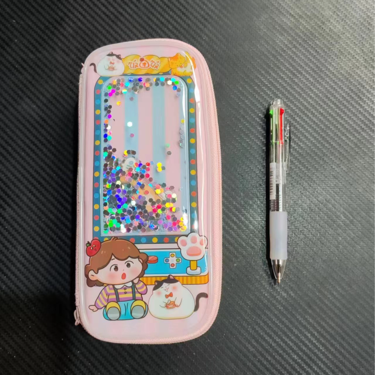 晨光饭团饭大容量流沙笔袋APB932A1  1个