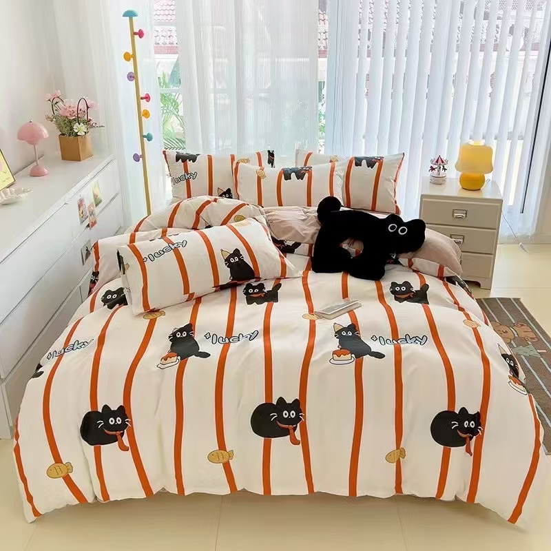 【红条猫】150*200cm四季柔软加厚春秋被冬被 