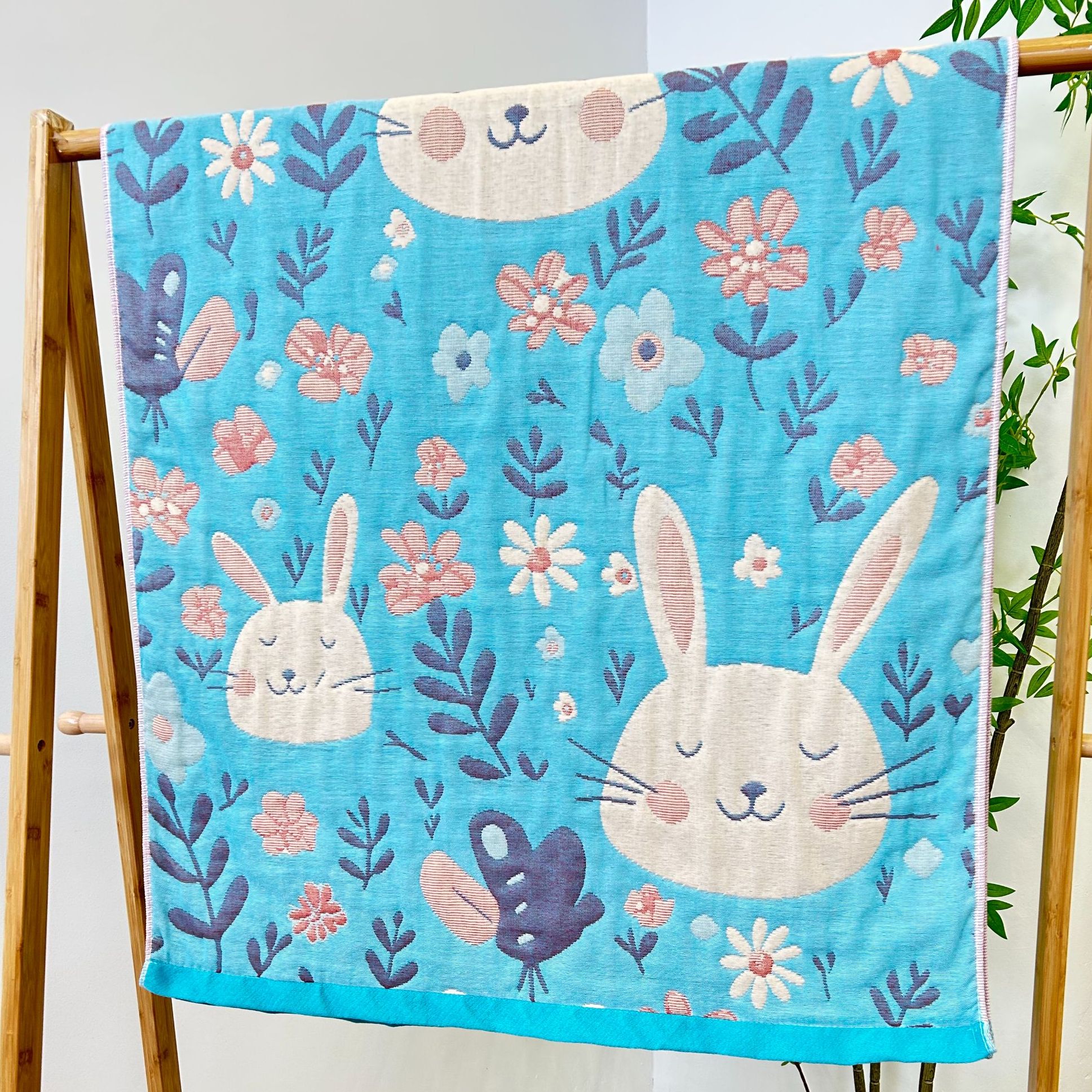 【歪歪精选】80*160cm  亲肤柔软多层纱布大浴巾萌宠猫咪