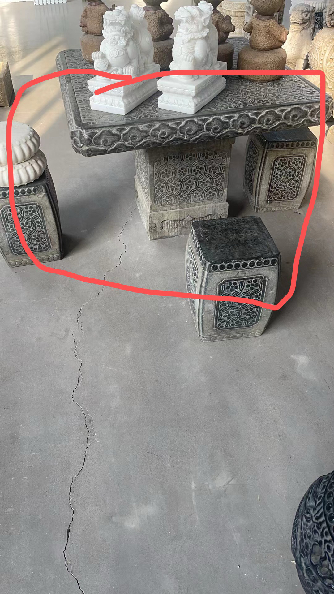 精品摆件  静观山房  石桌  包邮   