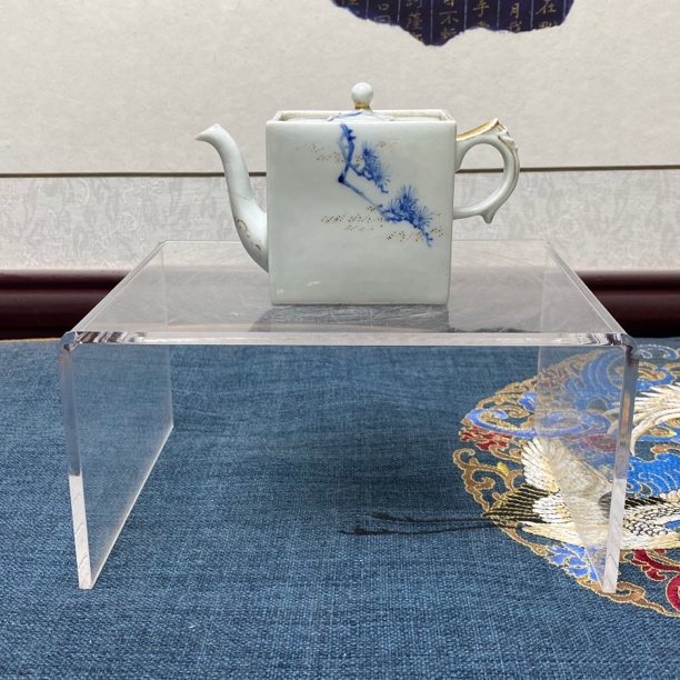 民国松树描金四方执壶，KC202312251431