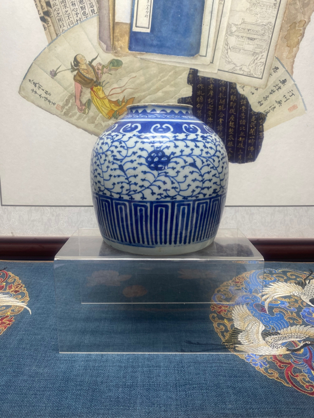 清乾隆青花缠枝莲纹青花太白尊Kc20230821214