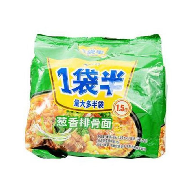 今麦郎1袋半排骨面 葱香味 725g
