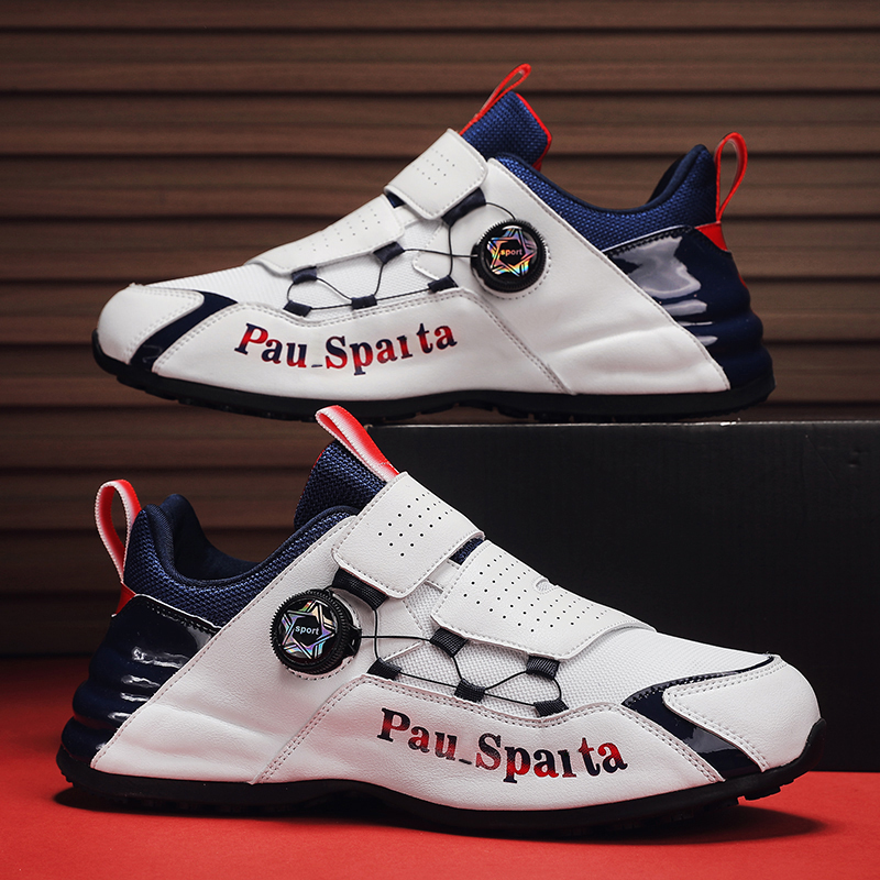 新款男鞋秋季2023新款旋转纽扣男士运动休闲鞋时尚跑步潮鞋子男