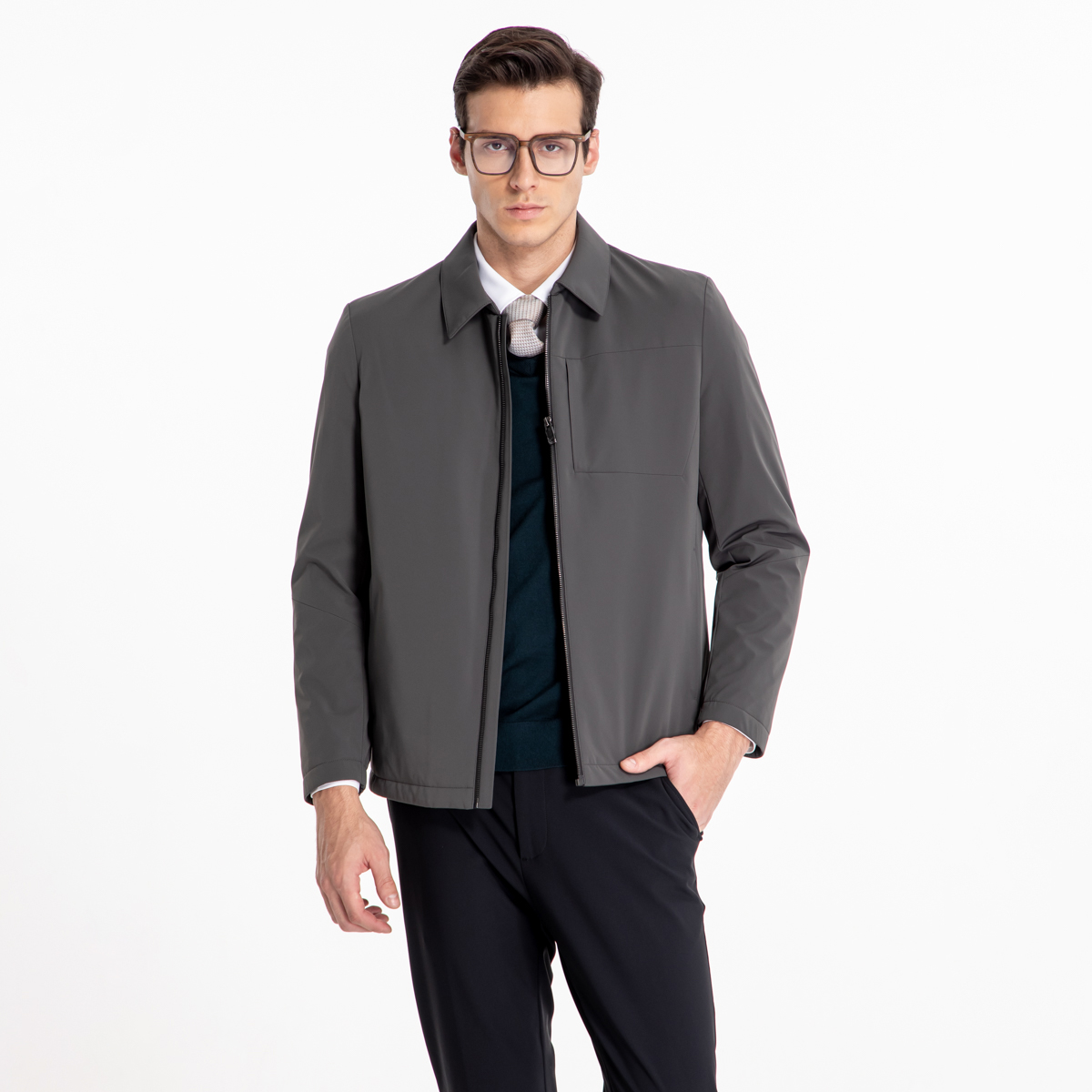 路卡迪龙秋冬白鸭绒男士新商务休闲通勤保暖354247285