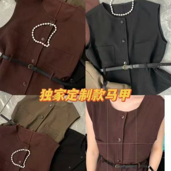 【锦衣服饰】6607韩版复古马甲