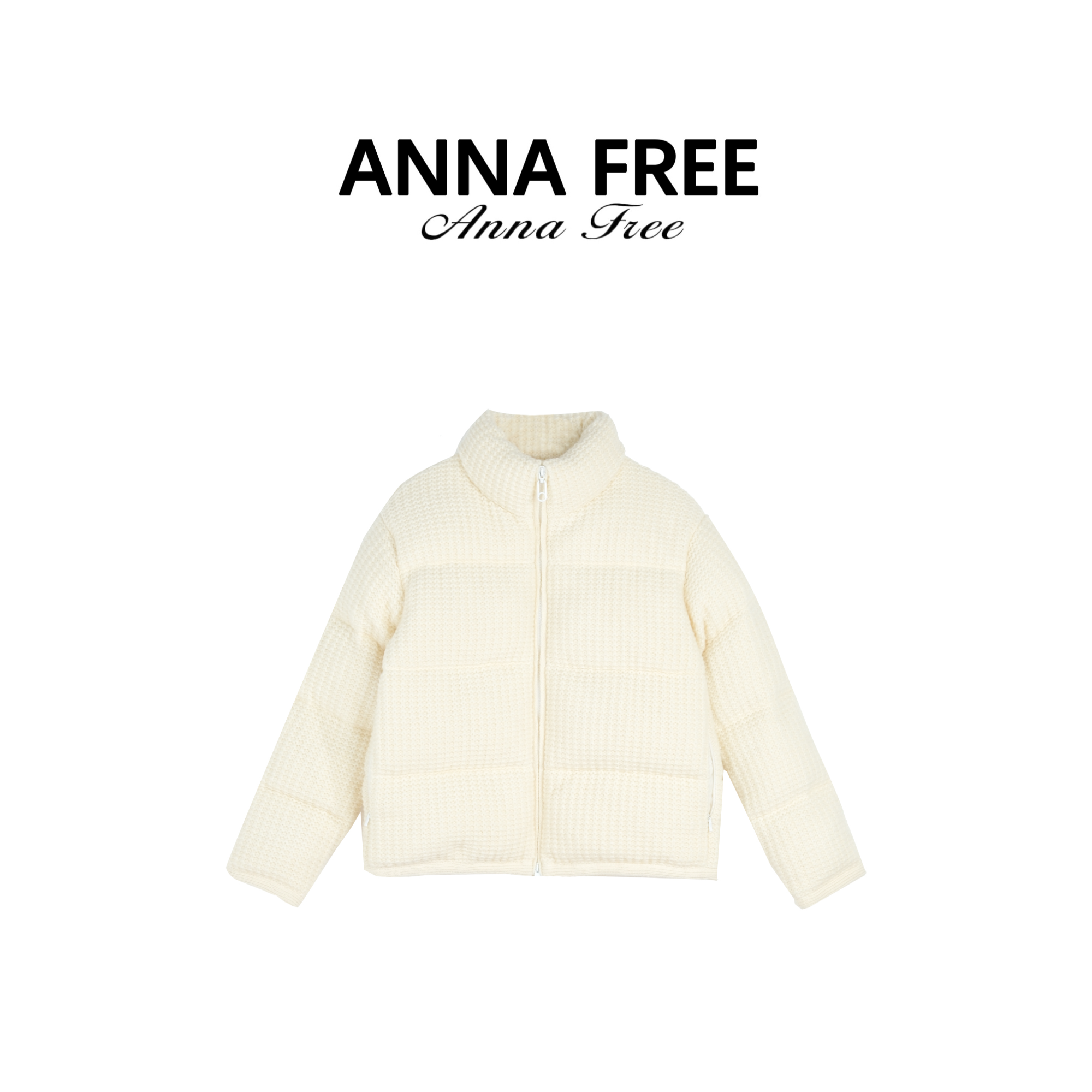 ANNA FREE【冬言】冬季百搭休闲短款立领白鸭绒羽绒外套ZCE24702
