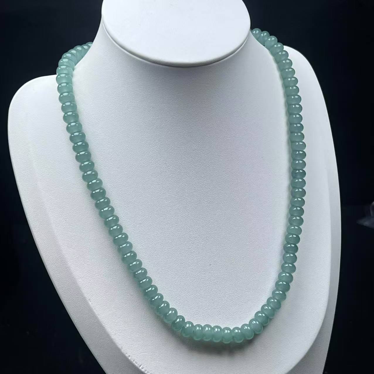 蓝水卡8m算盘珠项链时尚女-C2098