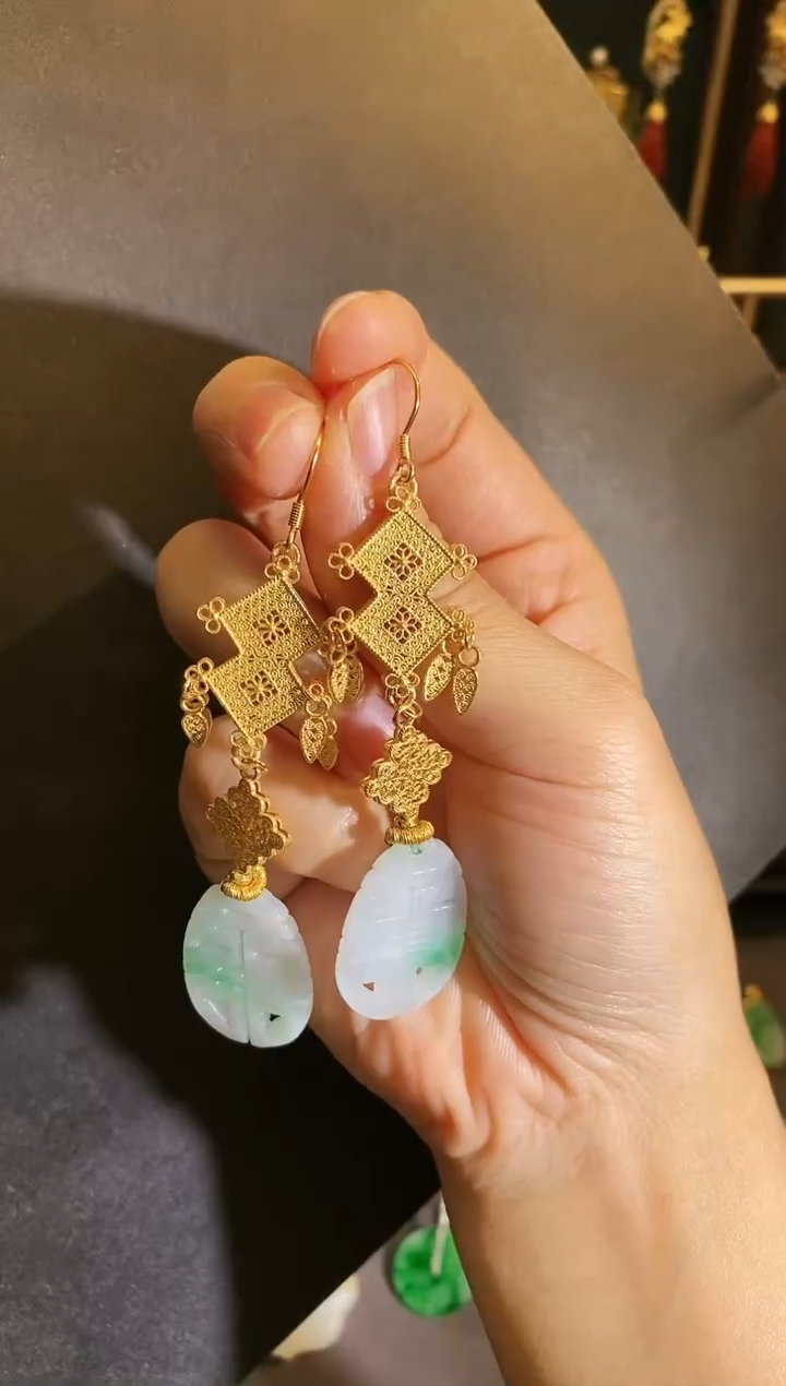 【闪购商品】翡翠耳饰未镶嵌支持24小时鉴赏