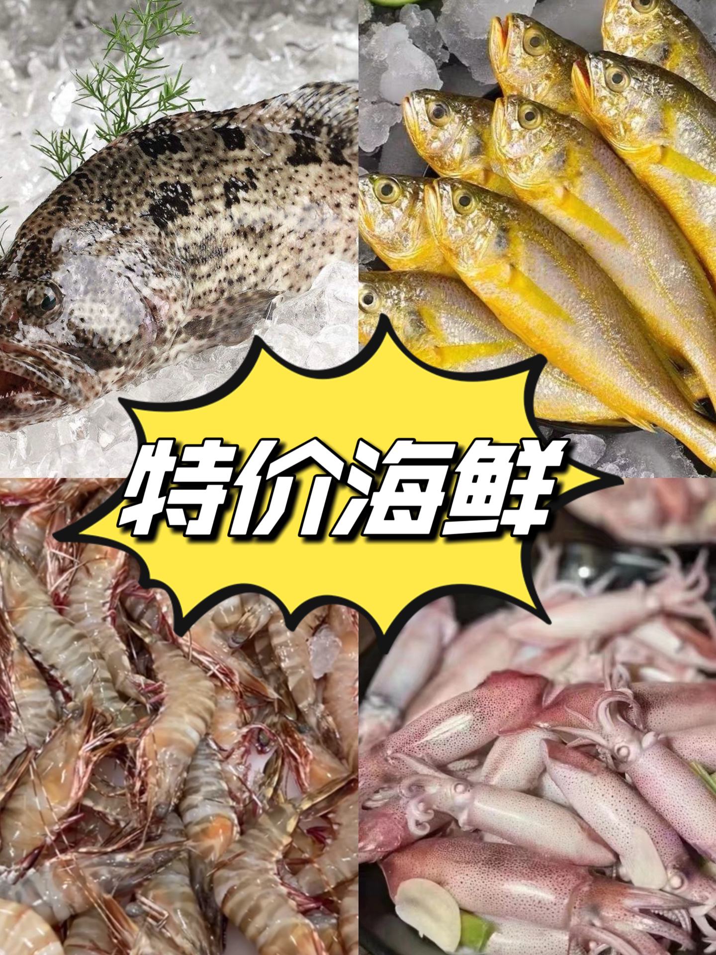 【受伤鱼/残次鱼/特价鱼】特价海鲜不支持退货退款