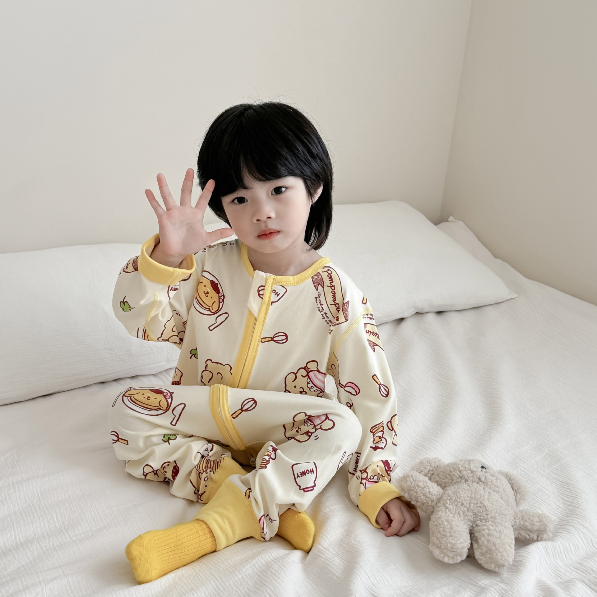 儿童睡袋纯棉男童春秋婴儿防踢被分腿春夏宝宝四季通用恒温睡衣女