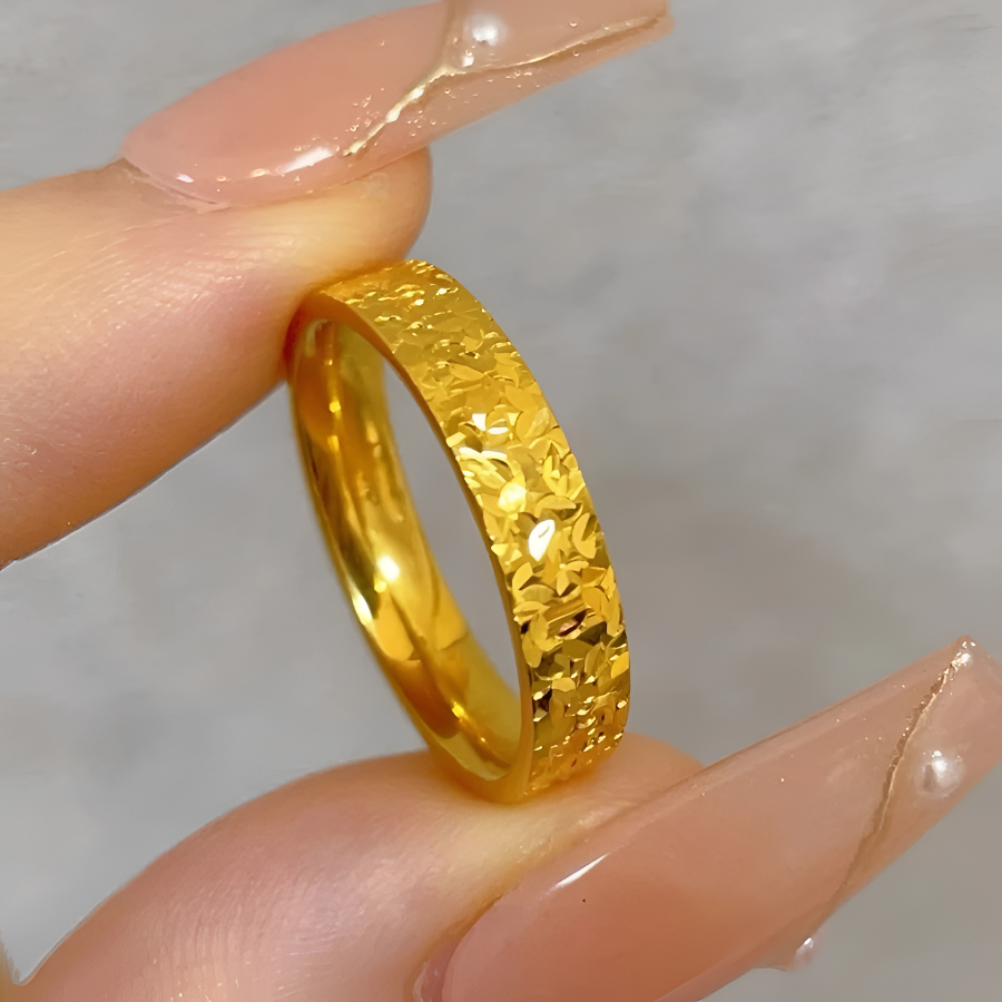 合金戒指 【碎冰冰】精工闭口戒指4mm-7mm（非火烧金）