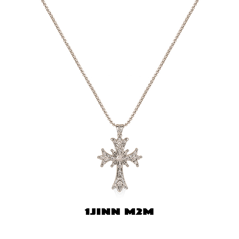 铜合金吊坠 1JINN M2M 巴洛克风爆闪十字架吊坠