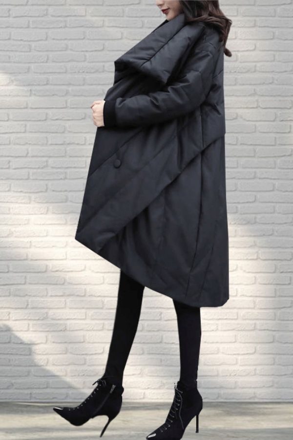 仟懿潮品中长款棉服2023年冬季新款女装韩版时尚宽松大码显瘦休闲