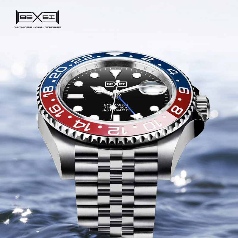 【晨曦严选】BEXEI/彼赛可乐圈钢带机械表T