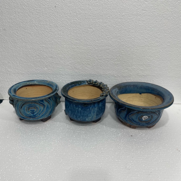韩盆青铜冒烟花盆，内口11-14左右，链接上有尺寸，麦饭石材质，粗陶