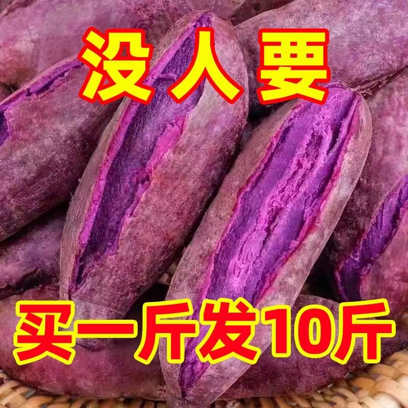 【抢一箱】新鲜紫薯紫罗兰红薯1-9斤番薯地瓜山芋紫蜜薯蔬菜板栗薯.