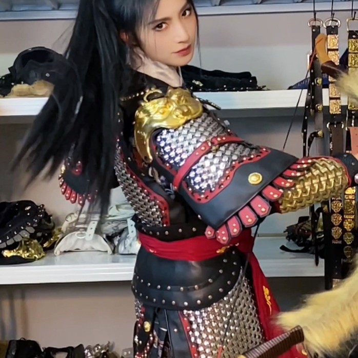 飒沓流星国潮甲胄不锈钢锁子分体甲含配饰不含服装男女同款民族风