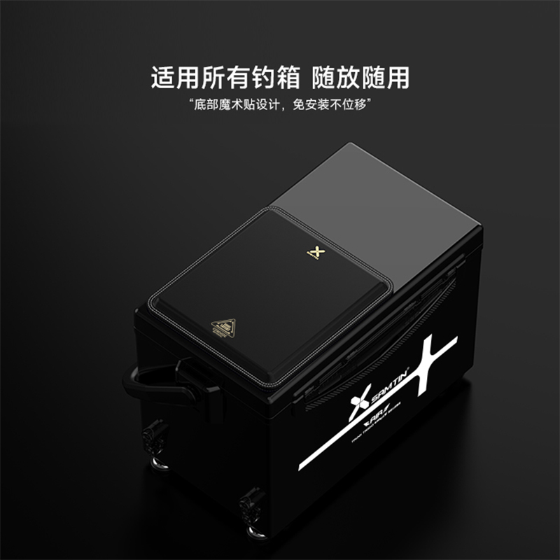 雷臣XR-911雷臣钓箱头层牛皮坐垫轻量便携防水不易变形加厚高弹