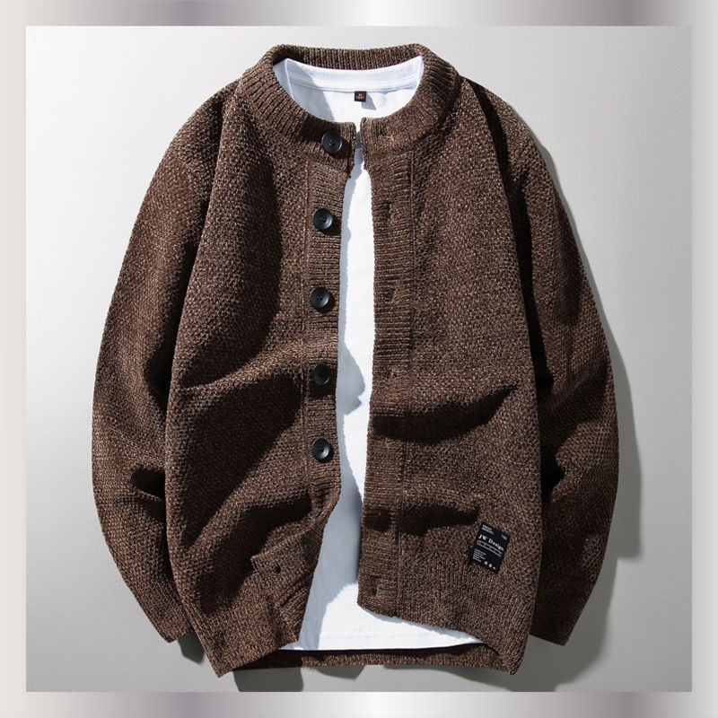 【小扬直播推荐】2023秋冬款雪尼尔加厚毛衣男士针织衫开衫秋冬韩版