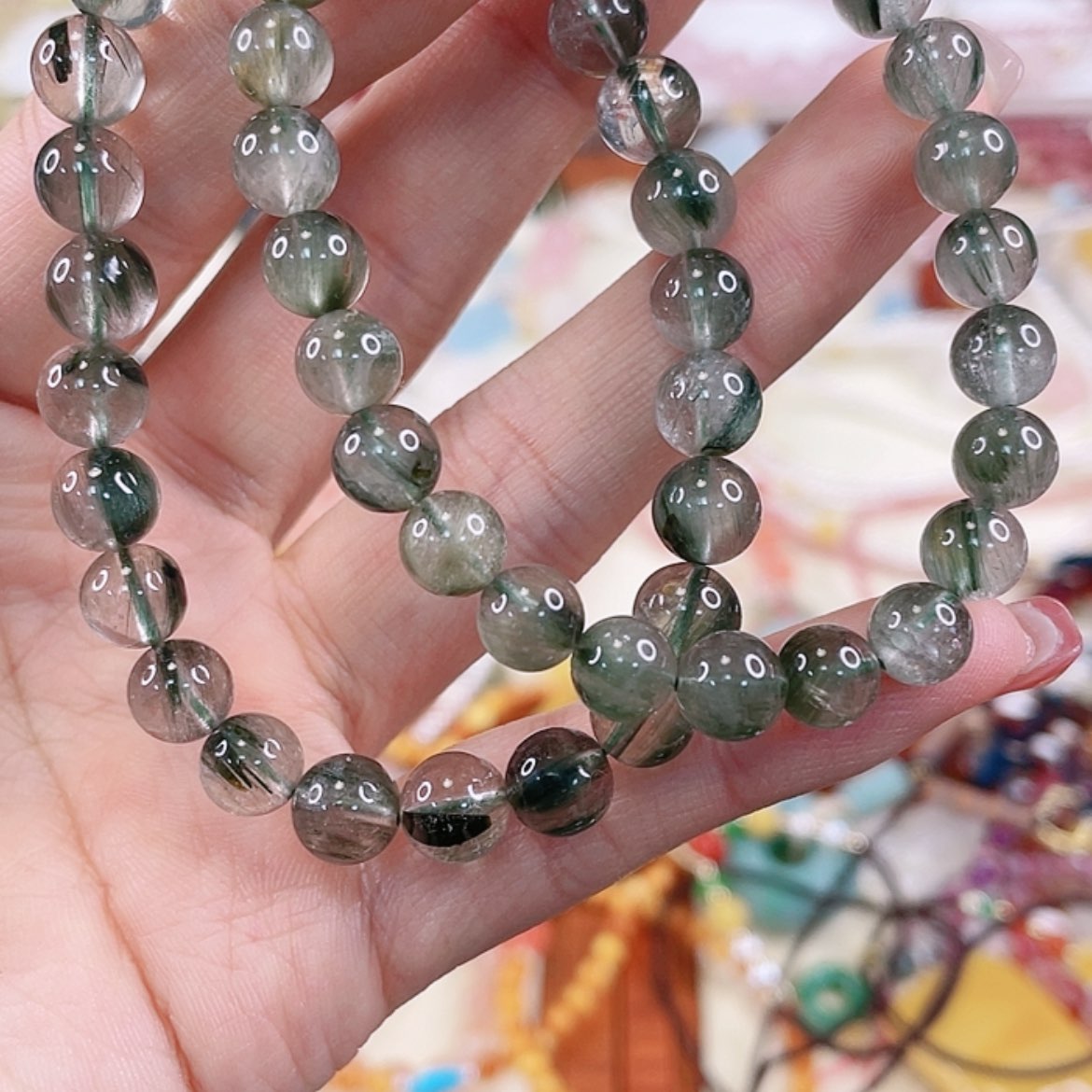 【闪购商品】水晶绿发晶未镶嵌