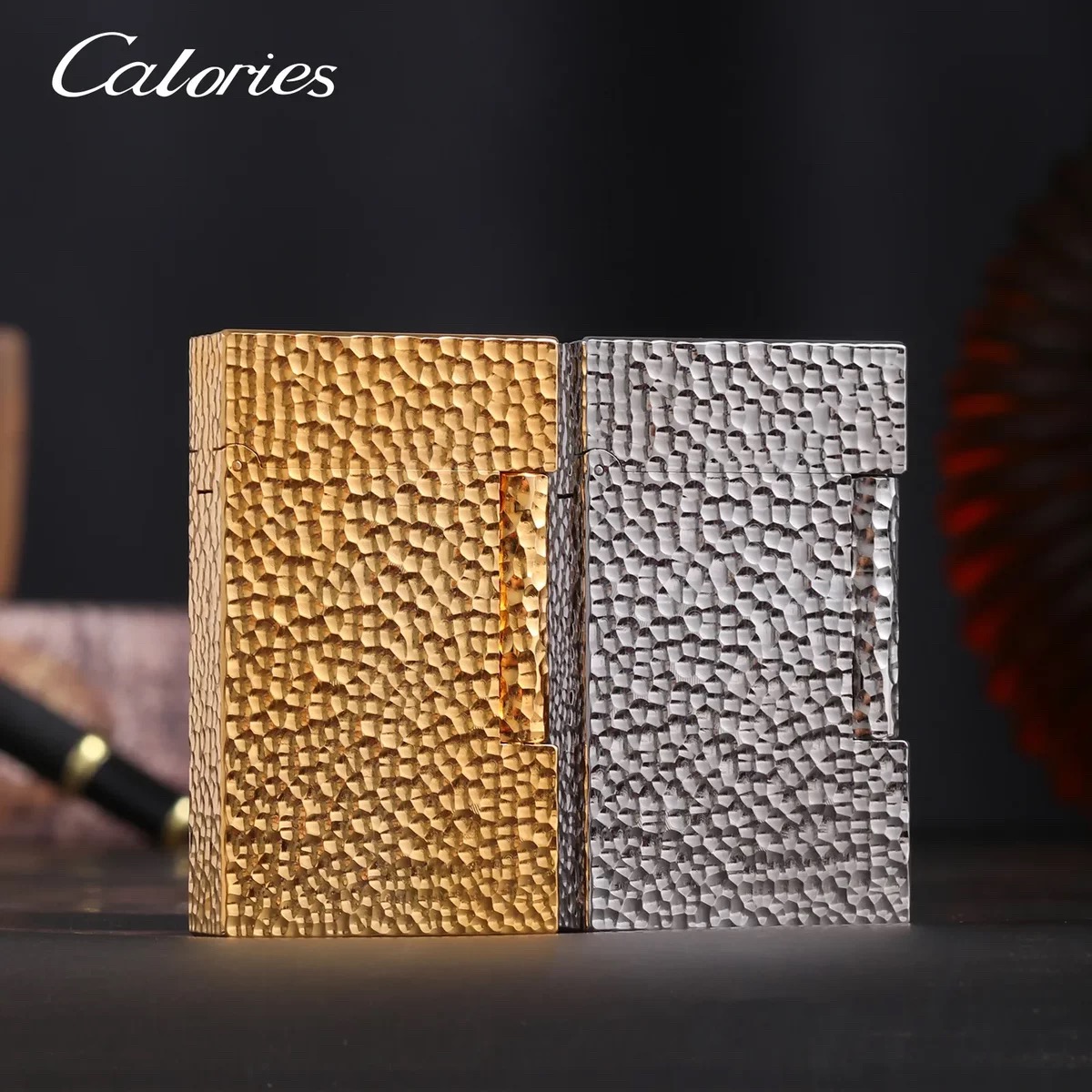 calories卡路朗声充气陨石坑侧滑砂轮男士打火机