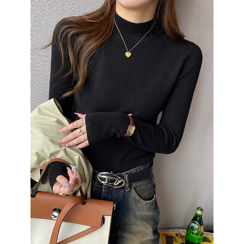 【驼色】3456超柔软新款高品质圆领上衣