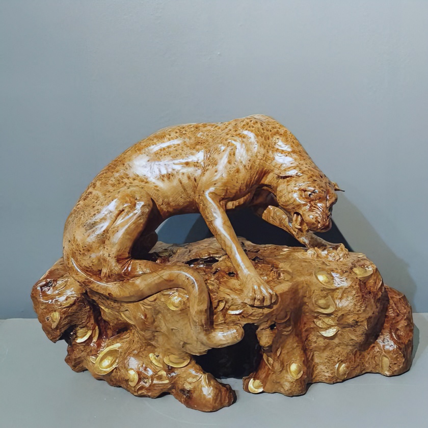 摆件/木雕/松木/杉木瘤  首富  60—34—43长宽高