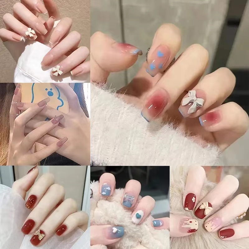 下单备注编码纯手工穿戴甲美甲