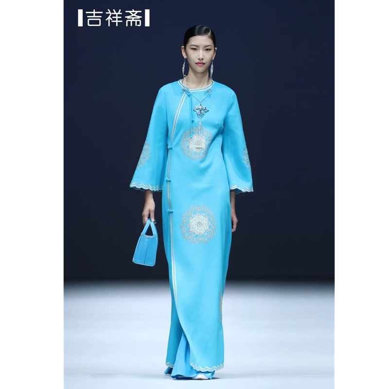 |吉祥斋|明月空境大衣  重工刺绣仙美中式大衣