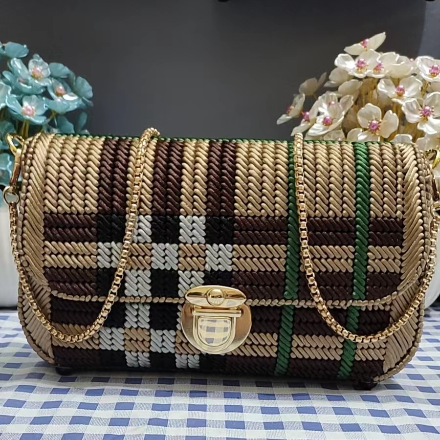 [自己做不含里布拉链]中国结材料有教程手工编织斜挎包线材