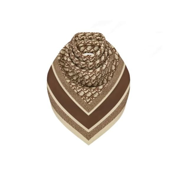 妃鱼/迪奥/真丝/丝巾/95新/市场价3800/M0726