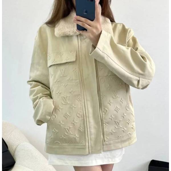 妃鱼/路易威登/棉/外套/95新/市场价0/z1006