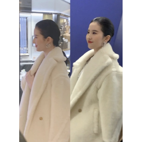 妃鱼/麦丝玛拉/粘胶纤维/大衣/95新/市场价30100/双1019