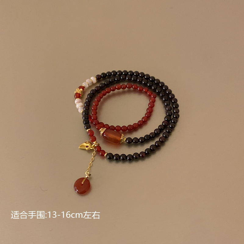 合金莫桑石手链 【月牙泉】手工可爱复古编织手链9144-01