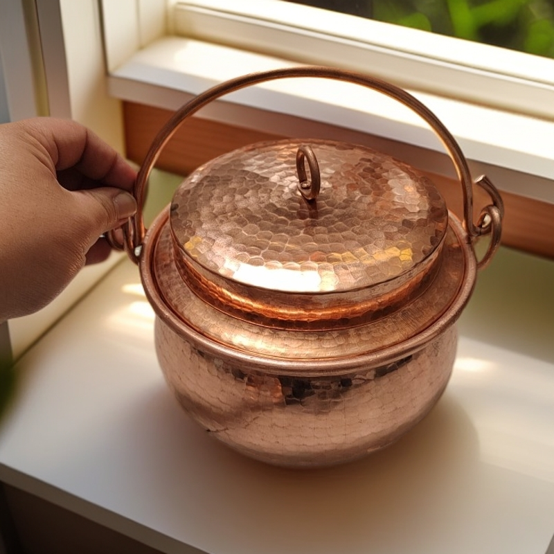 手工制作紫铜小吊锅