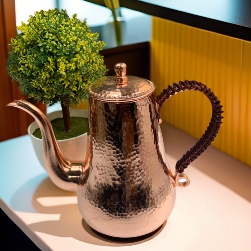 纯手工紫铜高嘴酒壶