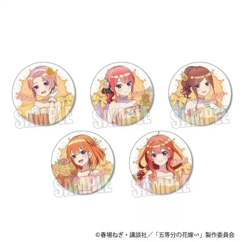 【霓虹兔】五等分花嫁橙色礼服吧唧