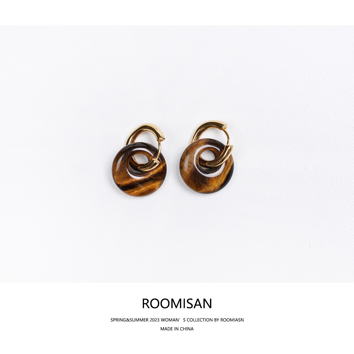 非金属耳饰 ROOMISAN【复古耳环】一对高级感耳环