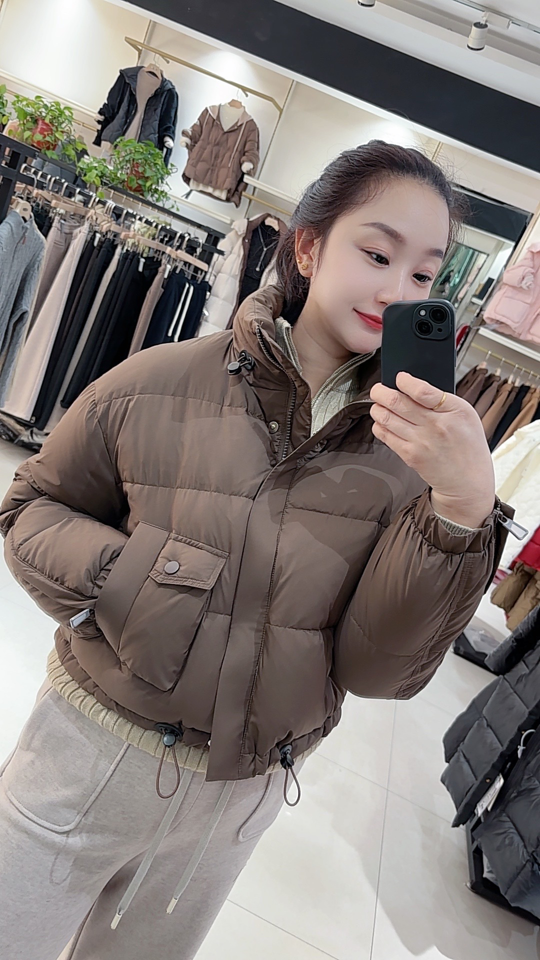 短款羽绒服女云感泡芙柔软时尚韩版加厚小个子面包服百搭外套