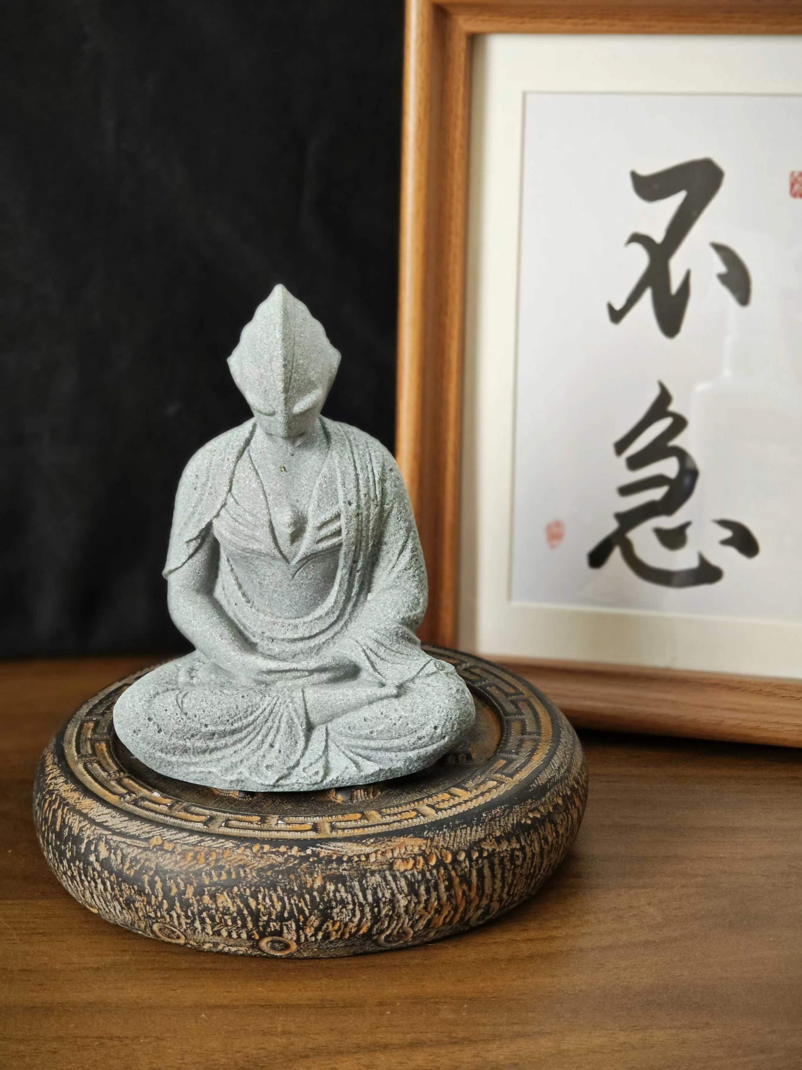 【奥特曼佛】茶宠摆件鱼缸水池造景摆件