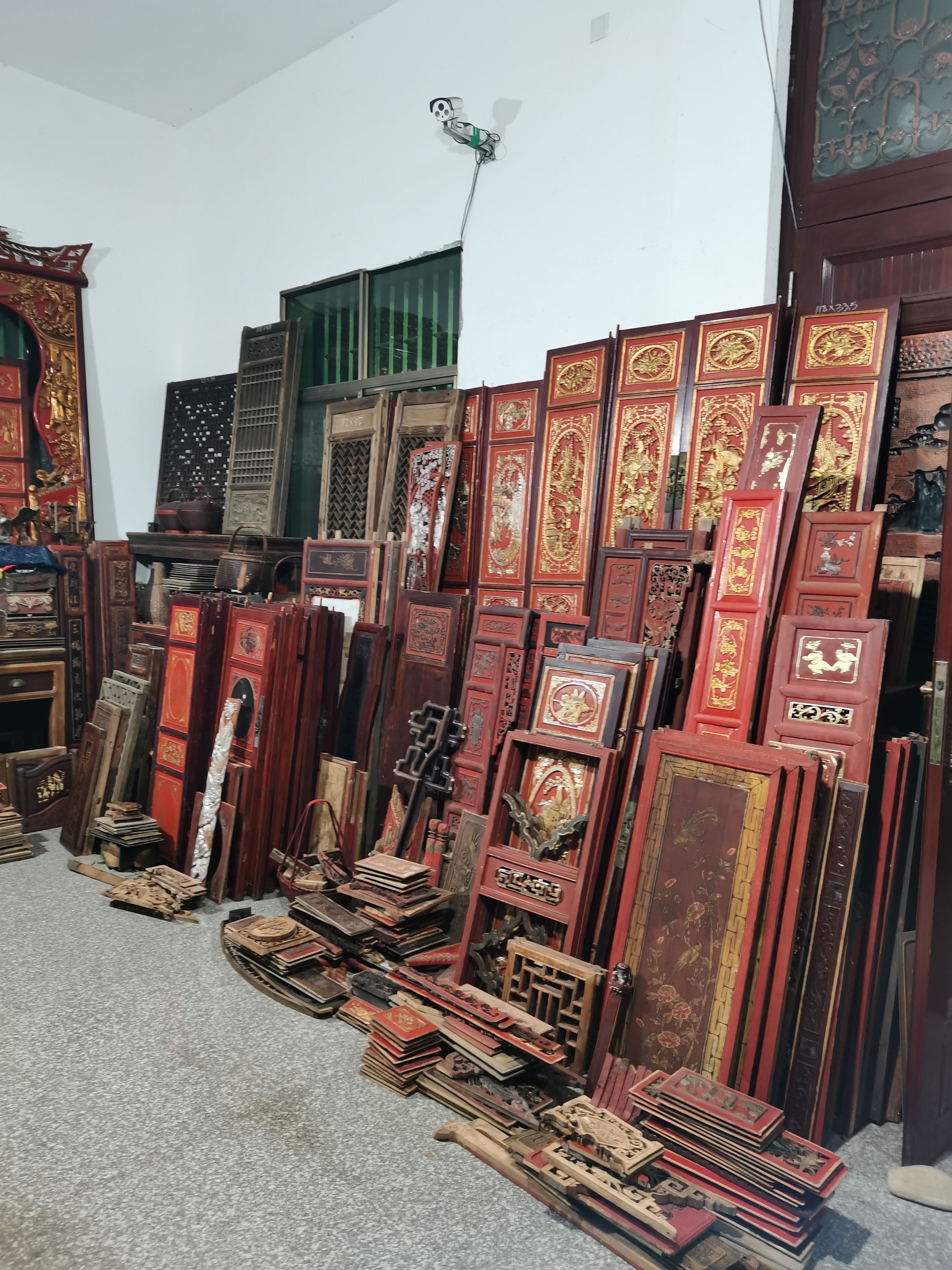 东阳木雕，老花板，