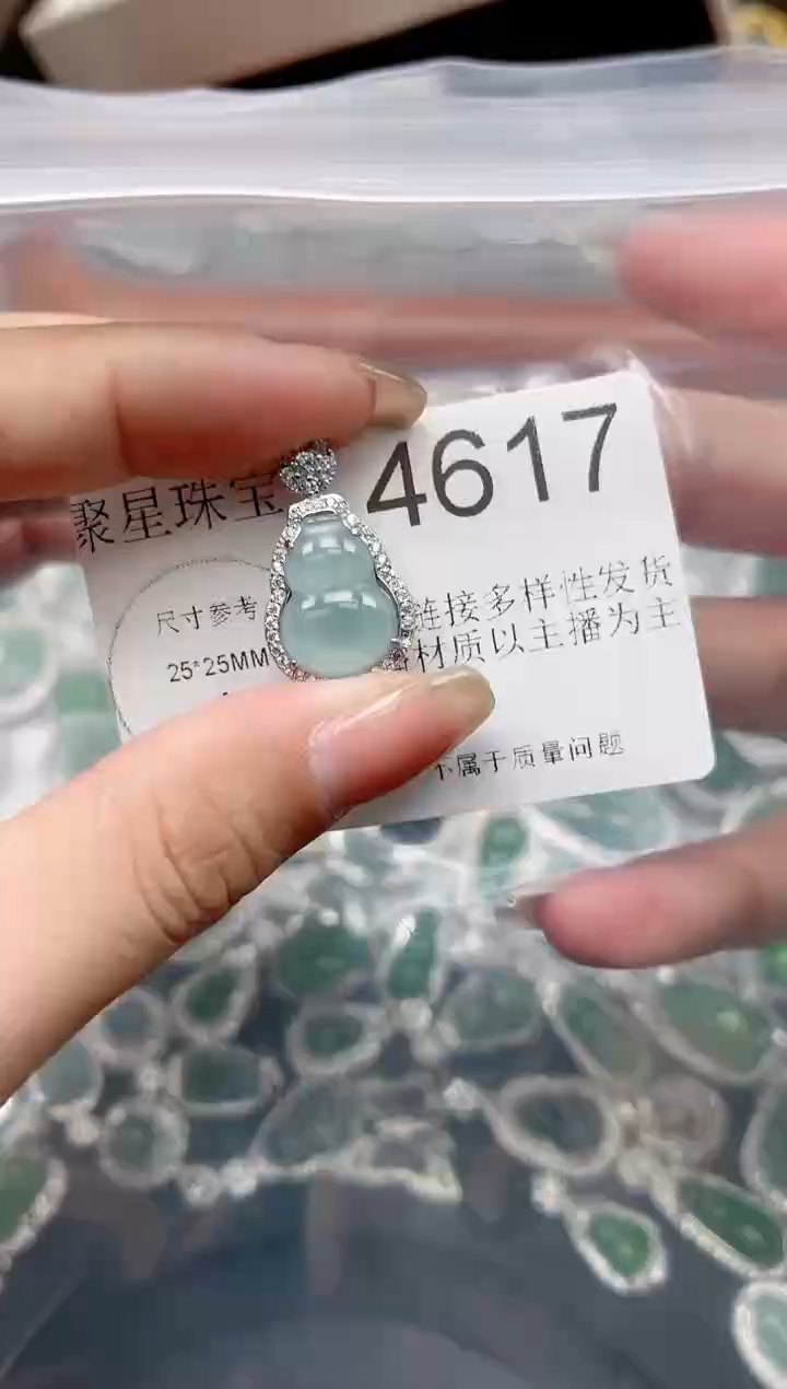 【闪购商品】翡翠颈饰未镶嵌【赠皮绳】4617