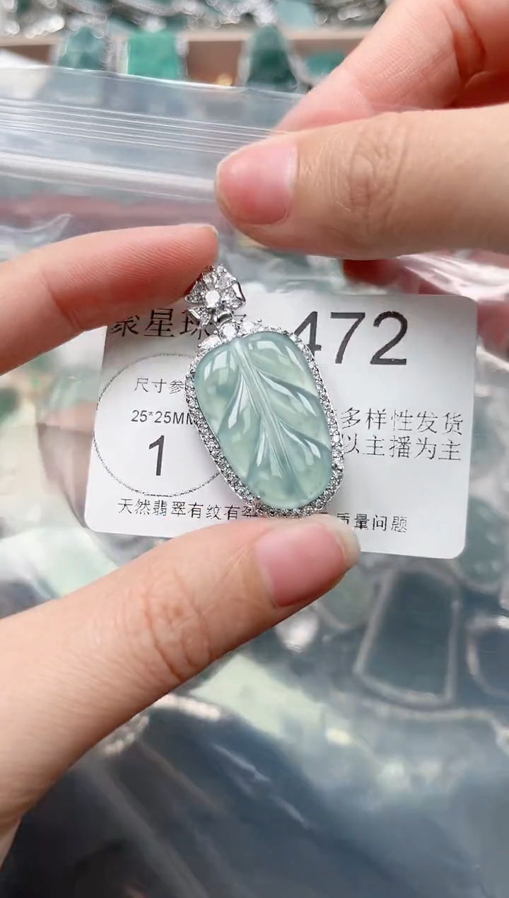 【闪购商品】翡翠颈饰未镶嵌472(赠皮绳)