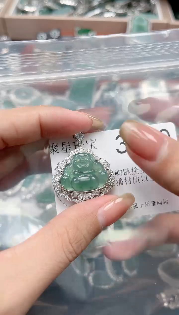 【闪购商品】翡翠颈饰未镶嵌【赠皮绳】3780